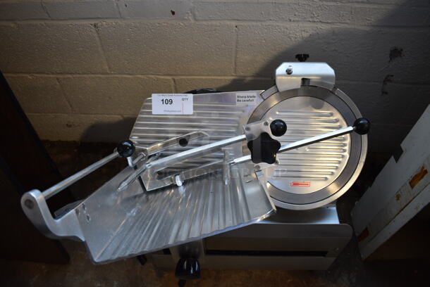 Avantco Stainless Steel Commercial Countertop Automatic Meat Slicer w/ Blade Sharpener. 24x22x31. Tested and Working! - Image 3 of 9