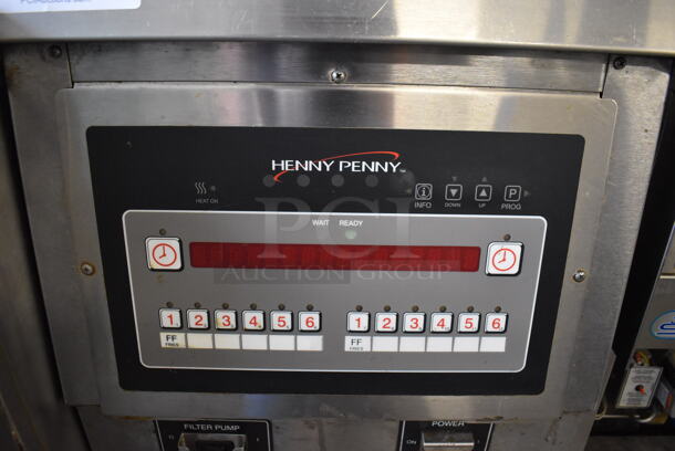 Henny Penny OFE-321 Stainless Steel Commercial Floor Style Electric Powered Deep Fat Open Fryer on Commercial Casters. 208 Volts, 3 Phase. 18x31x48 - Image 5 of 7