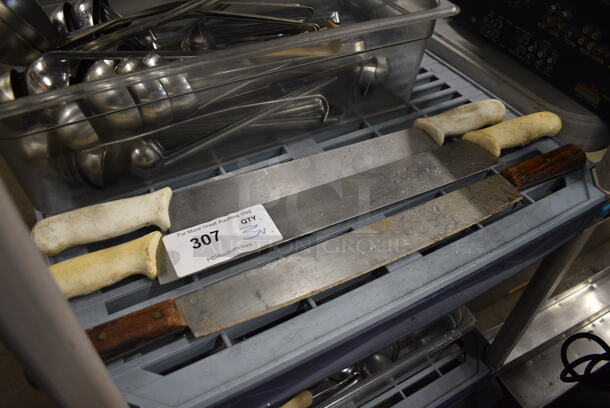 3 Various Metal Dough Cutters w/ 2 Handles. Includes 24.5". 3 Times Your Bid! - Image 3 of 3