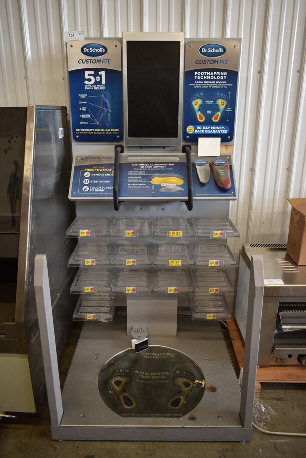 Dr Scholl's Metal Commercial Floor Style Footmapping Insole Station. - Image 1 of 5