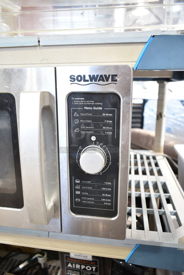 2017 Solwave 180MW1000D Stainless Steel Commercial Countertop Microwave Oven. 120 Volts, 1 Phase.  - Image 3 of 5