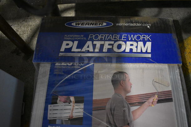 BRAND NEW! Werner Metal 20" High Standing Height Portable Work Platform - Image 2 of 4