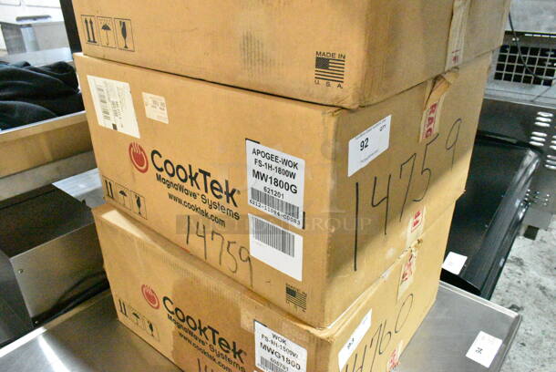 BRAND NEW! CookTek MW1800G Countertop Commercial Wok Induction Cooktop w/ Burner.  - Image 2 of 4