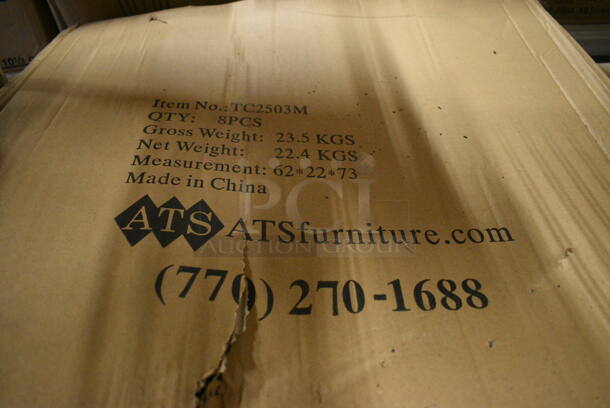 8 BRAND NEW IN BOX! Metal Table Bases, No Feet. 9.5x9.5x26. 8 Times Your Bid! - Image 3 of 3