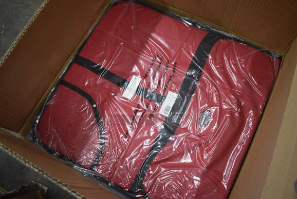 24 BRAND NEW IN BOX! Winware Model BGPZ-20 Red Insulated Pizza Delivery Hot Food Bags. 20x20x5. 24 Times Your Bid! - Image 3 of 4