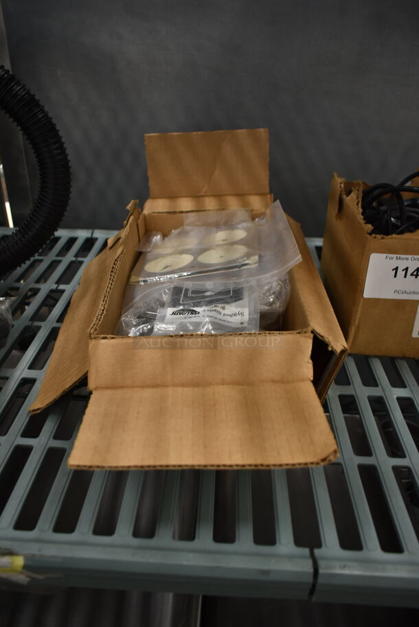 ALL ONE MONEY! Lot of Various Items Including Sign, Cone Holder Insert and Rack Clips - Image 1 of 3