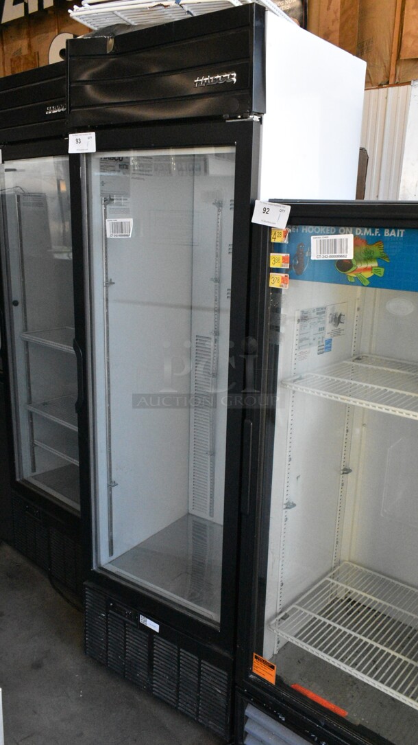 2019 Habco SE18 Metal Commercial Single Door Reach In Cooler Merchandiser w/ Poly Coated Racks. 115 Volts, 1 Phase. Tested and Working! - Image 1 of 4