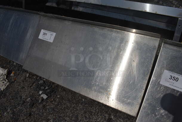 Stainless Steel Shelf w/ Wall Mount Brackets. 24x12x12 - Image 1 of 3