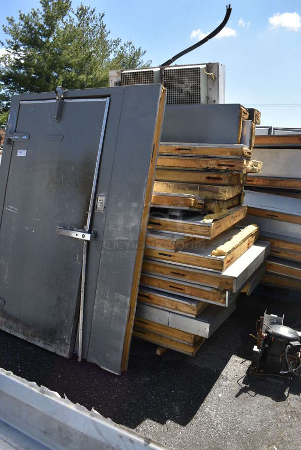 12'x8'x7' Hobart Walk In Freezer Box w/ Copeland Model CF06K6E-PFV-253 Compressor and Condenser. 208/230 Volts, 1 Phase. - Image 3 of 8