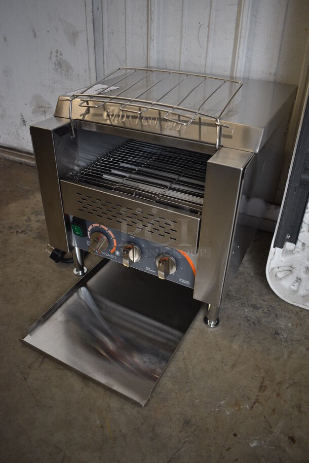 BRAND NEW! Ava Toast Model TT-300-240 Stainless Steel Commercial Countertop Electric Powered Conveyor Toaster Oven. 240 Volts, 1 Phase. 15x17x15 - Image 2 of 6