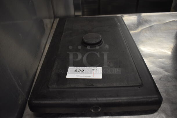 Black Poly Ice Cream Machine Lid. 14x22x3