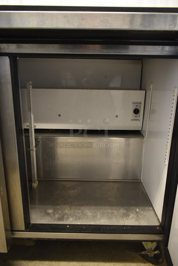 2012 True TSSU-48-12 Stainless Steel Commercial Sandwich Salad Prep Table Bain Marie Mega Top on Commercial Casters. 115 Volts, 1 Phase. Tested and Powers On But Does Not Get Cold - Image 6 of 7