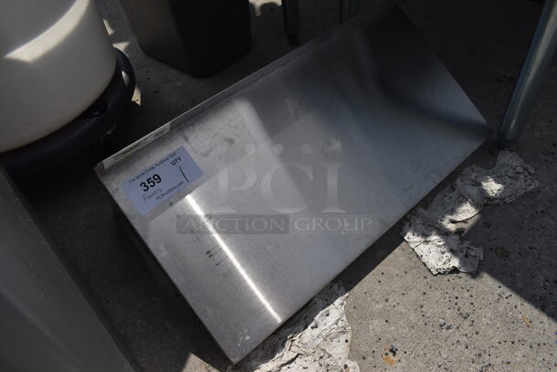 Stainless Steel Shelf w/ Wall Mount Brackets. 24x12x12 - Image 2 of 3