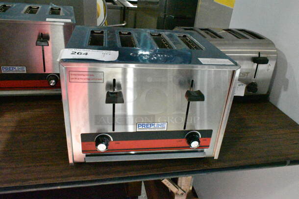 2021 PrepLine CT-120 Stainless Steel Countertop 4 Slot Toaster. 120 Volts, 1 Phase.  - Image 6 of 7
