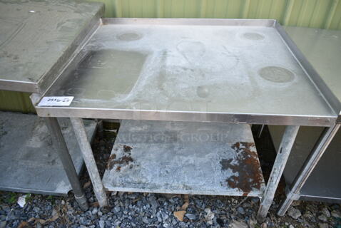 Stainless Steel Equipment Stand w/ Metal Under Shelf. 