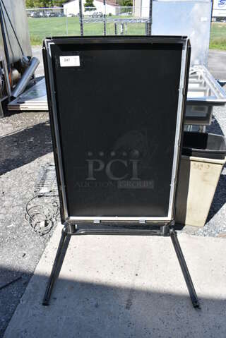 Black Floor Style Sign. 32x43x52