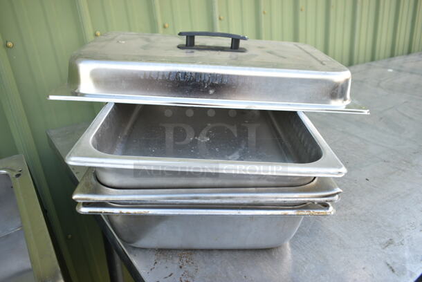Metal Commercial Gas Powered 3 Bay Steam Table w/ Under Shelf.  - Image 5 of 7