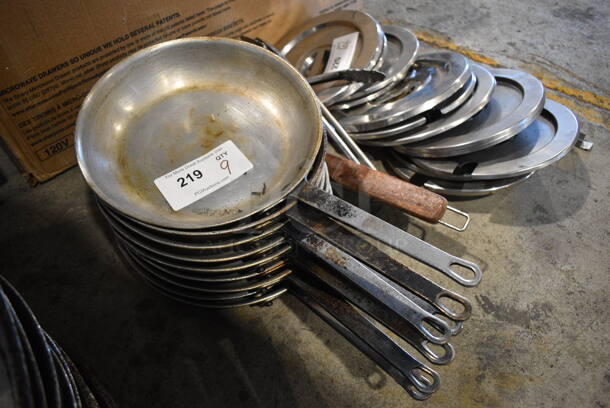 9 Metal Skillets. 17.5x10.5x2. 9 Times Your Bid! - Image 1 of 3