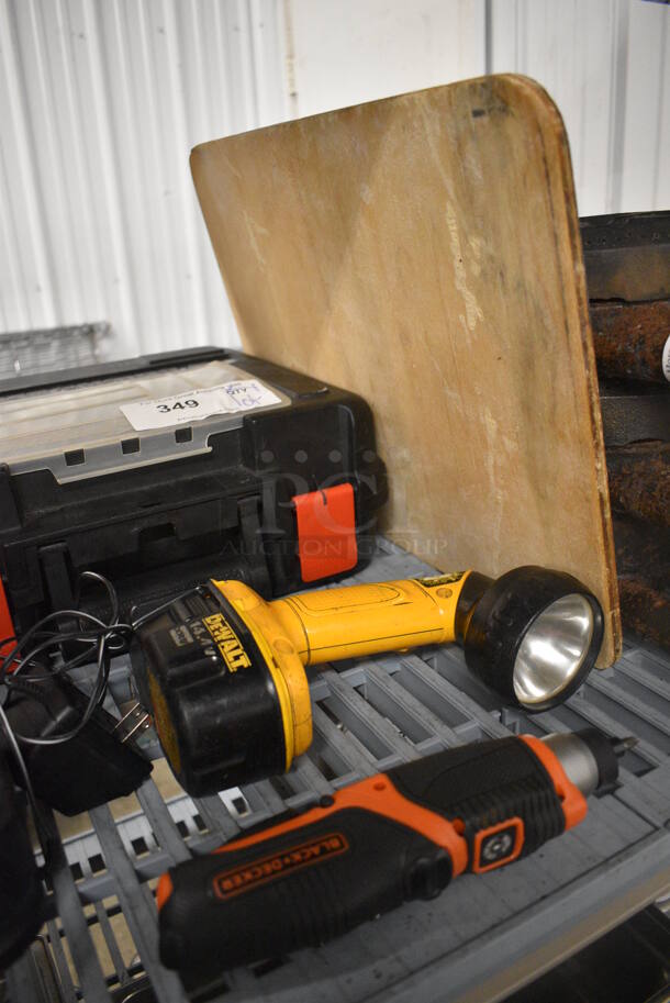 ALL ONE MONEY! Lot of Various Items Including Flashlight, Board and Toolbox! - Image 5 of 5