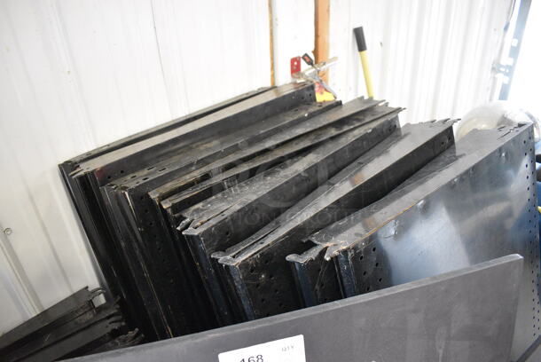 ALL ONE MONEY! Lot of Various Black Panels Including Metal Shelves! - Image 4 of 7
