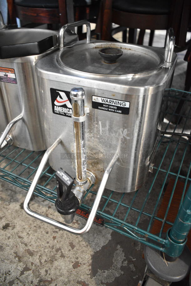 3 Stainless Steel Coffee Satellite Servers. 2 Missing Lids. 3 Times Your Bid!  - Image 2 of 7