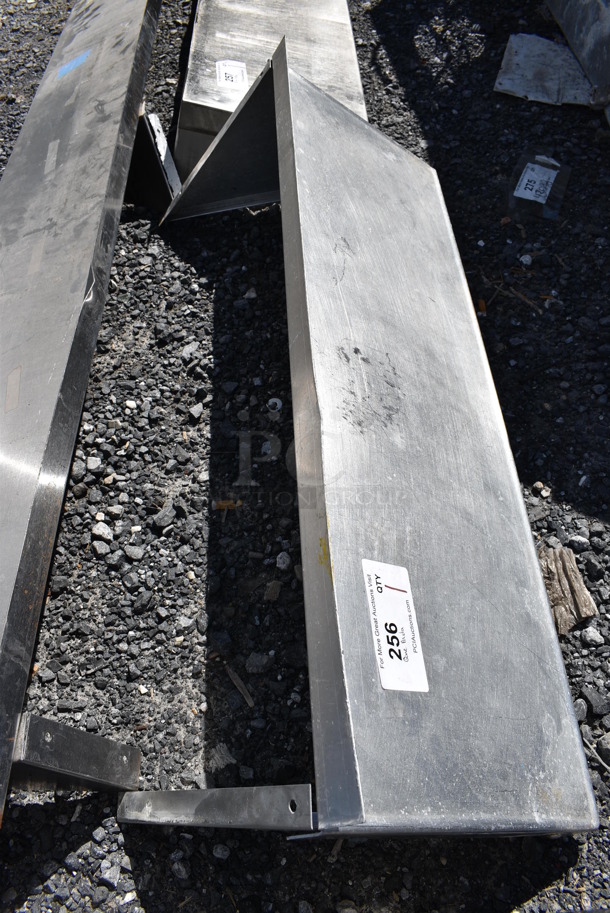 Metal Shelf w/ Wall Mount Brackets. 36x13x14 - Image 2 of 3