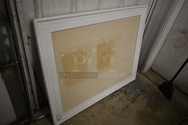 White Framed Bulletin Board. - Image 2 of 4
