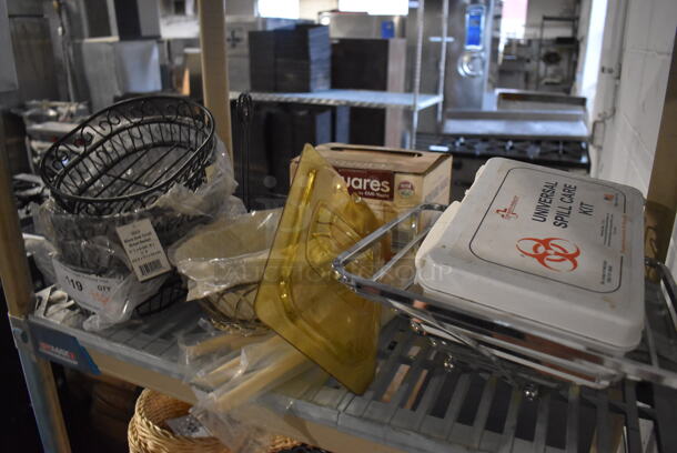 ALL ONE MONEY! Tier Lot of Various BRAND NEW Items Including Metal Baskets and Poly Lid - Image 4 of 4