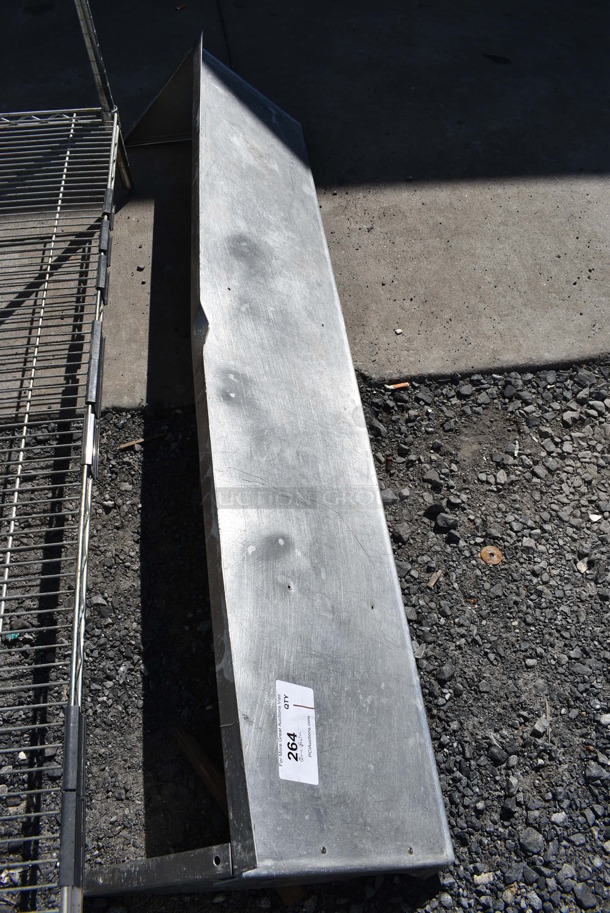 Metal Shelf w/ Wall Mount Brackets. 60x12x13 - Image 2 of 3