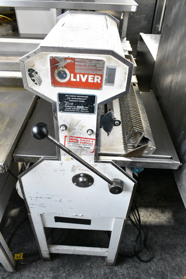 Oliver 777 Metal Commercial Floor Style Bread Loaf Slicer. 115 Volts, 1 Phase. Tested and Does Not Power On - Image 2 of 5