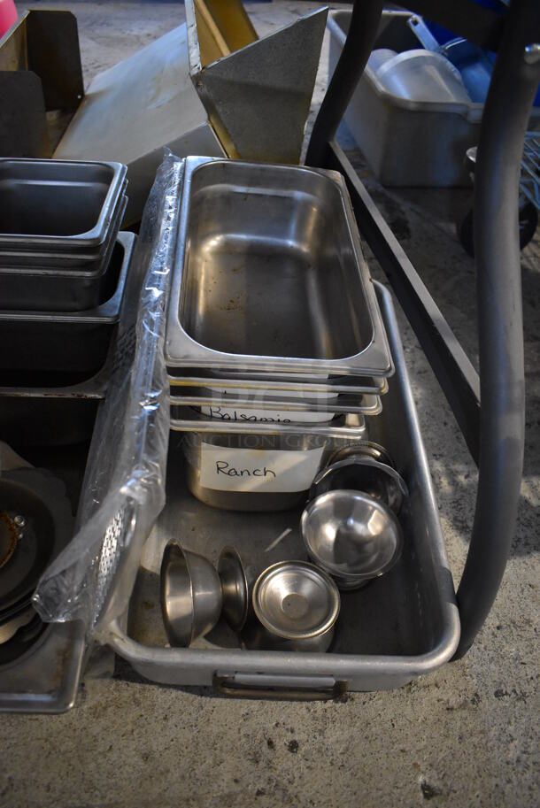 ALL ONE MONEY! Lot of Various Items Including Poly Drop In Bins, Poly Bins, Seasoning Shakers, Stainless Steel Drop In Bins - Image 2 of 6