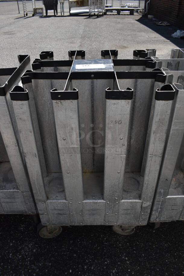 Metal Commercial Dish Cart on Commercial Casters. 19x19x32 - Image 1 of 4