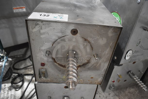 2 Olde Tyme PN1 Stainless Steel Commercial Countertop Nut Grinder Base. 115 Volts, 1 Phase. 2 Times Your Bid! Tested and Working! - Image 3 of 7