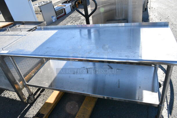 Stainless Steel Table w/ Under Shelf on Commercial Casters. - Image 4 of 5