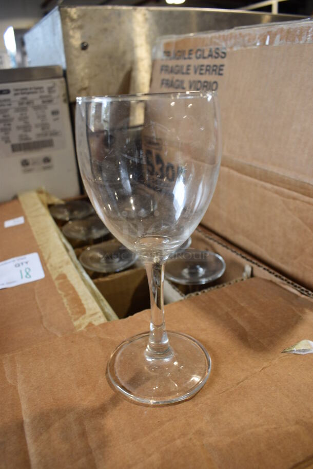 18 BRAND NEW IN BOX! Wine Glasses. 3x3x7. 18 Times Your Bid! - Image 2 of 2