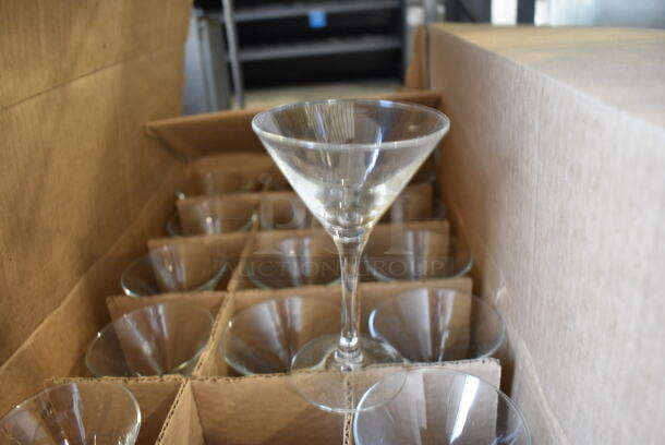 16 BRAND NEW IN BOX! Martini Glasses. 3.5x3.5x6. 16 Times Your Bid!