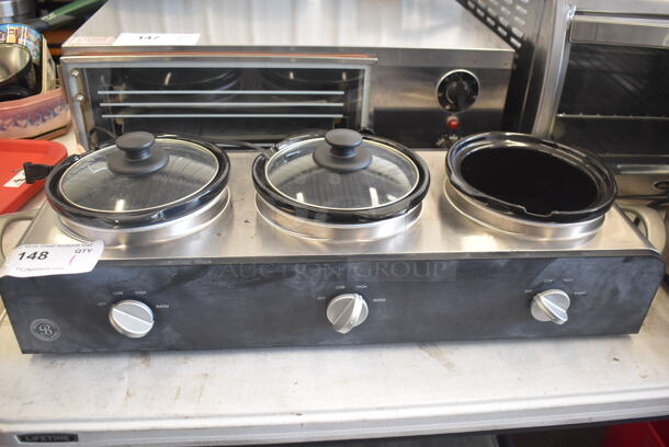 Sensio Slow Cooker 63150B Missing 1 Lid. 120 Volts 1 Phase Tested and Working! - Image 1 of 5