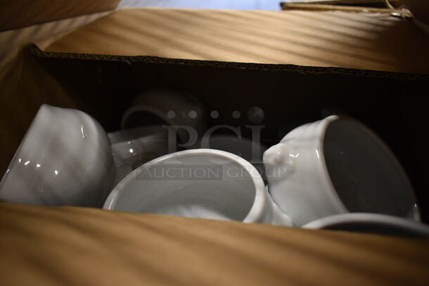 Box of White Ceramic Footed Bowls.  - Image 4 of 4