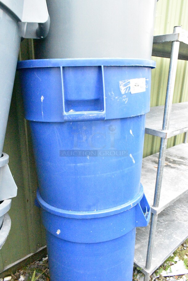 9 Various Poly Trash Cand Including Rubbermaid Brute. 9 Times Your Bid!  - Image 4 of 12