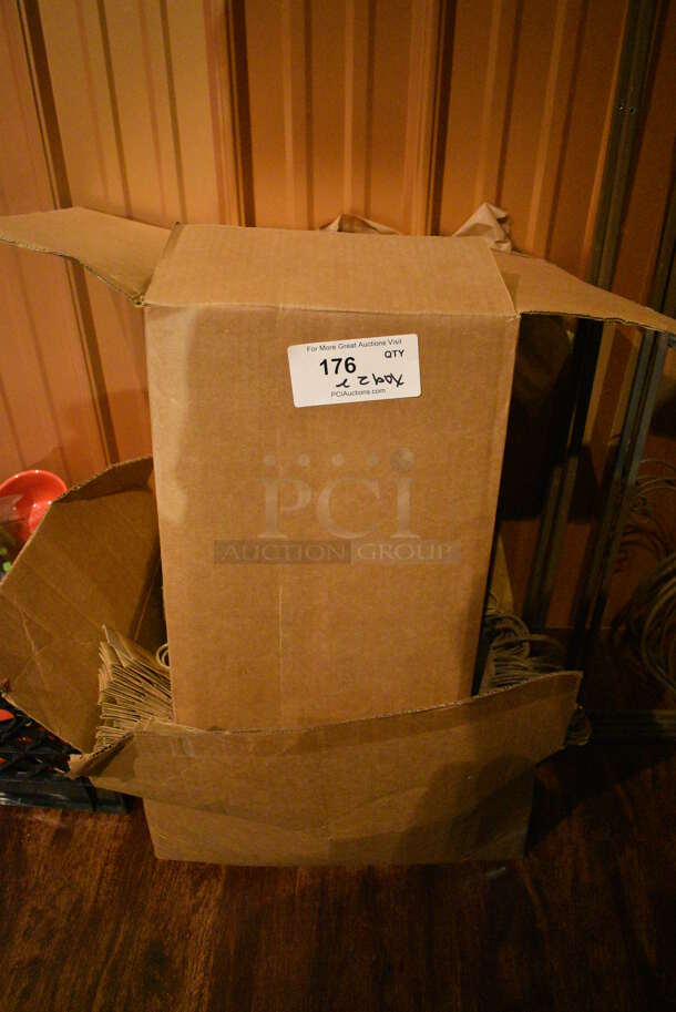ALL ONE MONEY! Lot of 2 Boxes of Brown Paper Bags. (bar) - Image 1 of 4