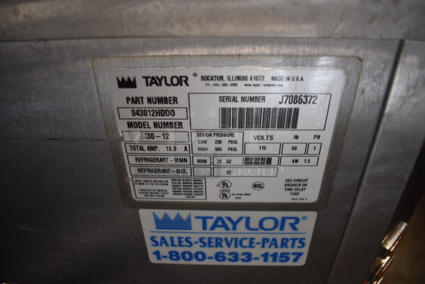 Taylor 430-12 Commercial Stainless Steel Countertop Frozen Drink Machine. 115V, 1 Phase.  - Image 5 of 5