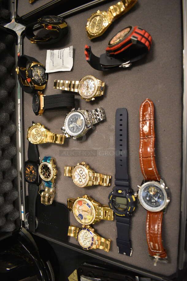 15 Replica Watches in NEW Winchester Case. 15 Times Your Bid! - Image 2 of 12