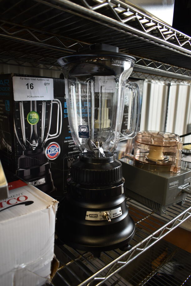 BRAND NEW SCRATCH AND DENT! 2023 Warring BB155 Metal Commercial Countertop 3/4 HP Drink Blender w/ Pitcher. 120 Volts, 1 Phase. Tested and Working! - Image 2 of 7