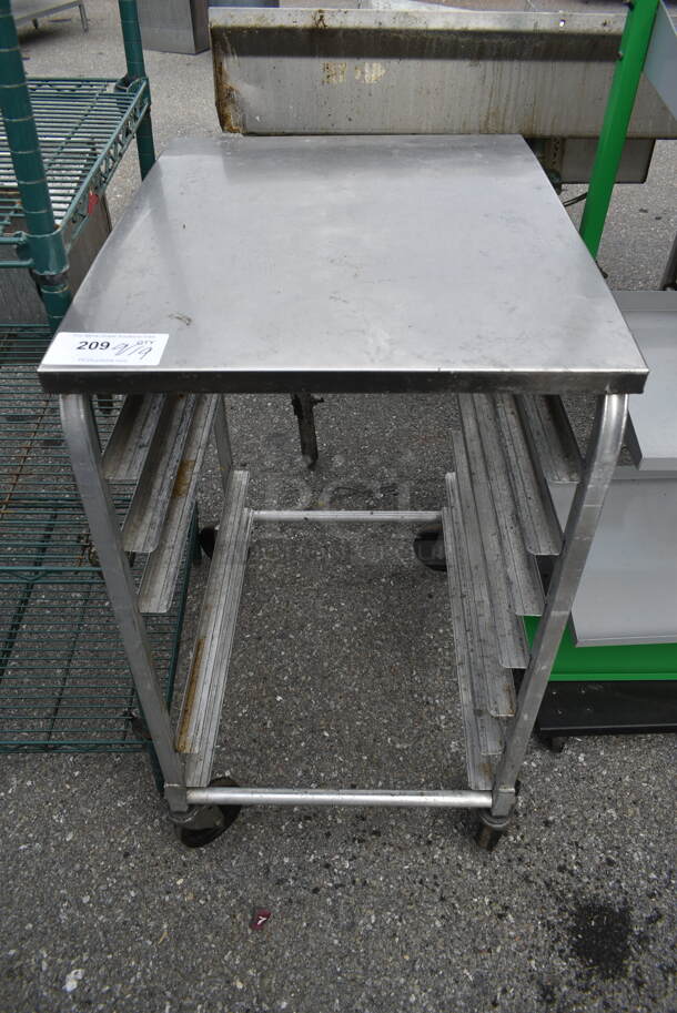 Metal Commercial Pan Transport Rack on Commercial Casters. - Image 1 of 2