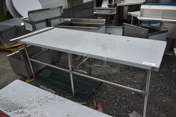 BRAND NEW SCRATCH AND DENT! Regency 600WT30X84SS Stainless Steel Commercial Table. - Image 3 of 5