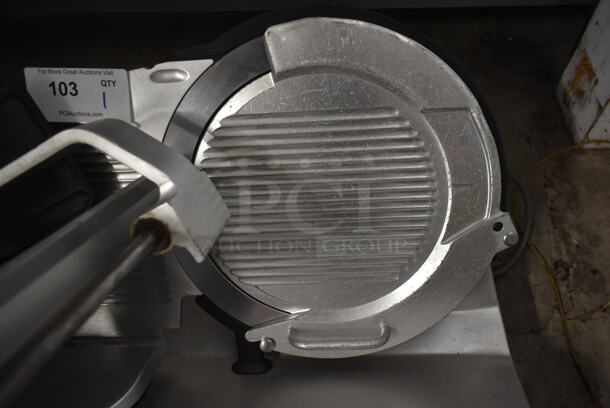 2017 Bizerba GSP H Stainless Steel Commercial Countertop Meat Slicer. 120 Volts, 1 Phase. Tested and Working! - Image 3 of 8