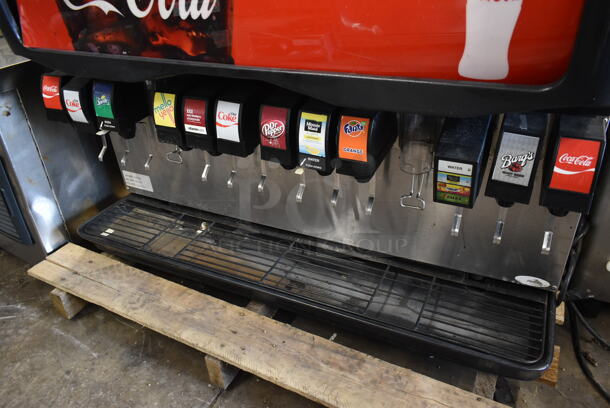 Cornelius ED300-BCH Stainless Steel Commercial Countertop 8 Flavor Carbonated Beverage Machine. 115 Volts, 1 Phase.  - Image 4 of 6