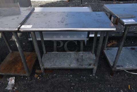 Stainless Steel Commercial Table w/ Under Shelf.