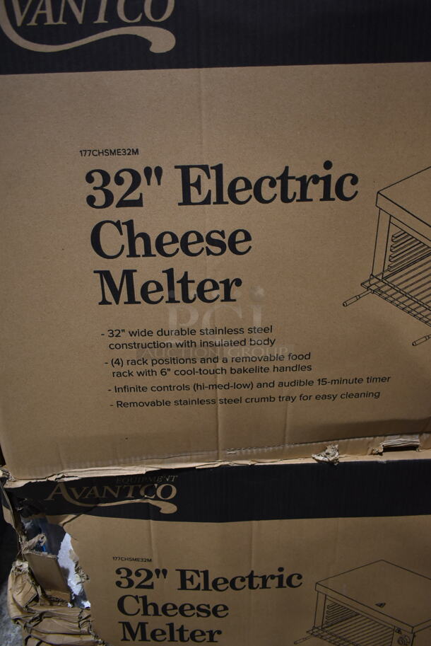 4 BRAND NEW SCRATCH AND DENT! Avantco 177CHSME32M Stainless Steel Commercial Countertop Electric Powered 32" Cheese Melter. 208/240 Volts. Stock Picture Used as Gallery. 4 Times Your Bid! - Image 6 of 6