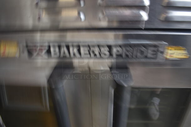 2 Baker's Pride And Duke Commercial Stainless Steel Double Deck Convection Ovens With Steel Racks. Baker's Pride is Natural Gas and Duke is Electric Powered. 2 Times Your Bid!  - Image 10 of 10